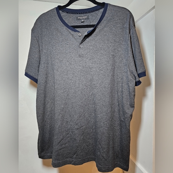 Banana Republic Other - Banana Republic Men's Luxury Touch Quarter Button Up Tee, XL